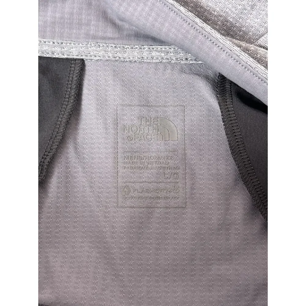 The North Face Shirt Large Mens Flashdry XD Gray 1/4 Zip Pullover Lightweight